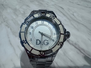 S6214 D&G ドルチェ&ガッバーナ クォーツ時計 稼働品