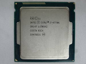 ★Intel / CPU Core i7-4770K 3.50GHz 起動確認済★ジャンク！！