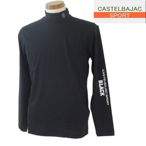 【春夏SALE】カステルバジャック スポーツ/CASTELBAJAC プリントインナーTシャツ 46/Mサイズ 154-黒系