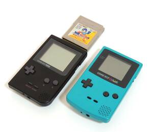 □　任天堂 Nintendo GAME BOY COLOR/ゲームボーイカラー GAME BOY pocket/ゲームボーイポケット ブルー ブラック ジャンク 中古品　④