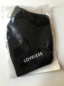 新品未使用未開封！限定品！定価約3千円！LOVELESS ラブレス 日本製 立体型 マスク ロゴ ブラック 黒