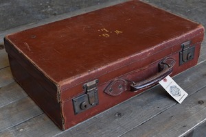 106615 UK ヴィンテージ 英国 トランクケース ビンテージ アンティーク スーツケース　革鞄
