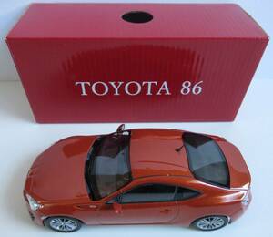 TOYOTA 86 ミニカー模型 1/30精密スケールモデル オレンジ /送料無料 非売品 トヨタ公式ライセンス商品 スポーツカー SUBARU 頭文字D