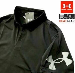 ☆301新品【メンズXXL】黒 アンダーアーマー（UNDERARMOUR）速乾 ストレッチ 軽量 ドライ 高機能 ゴルフウェア プレーオフ ポロシャツ(0)