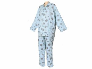 【即決あり】ダブルガーゼ仕様のやさしいパジャマ　紳士用・長袖　ブルー　Ｓサイズ＜定価8,500円 ※長期在庫品、処分価格