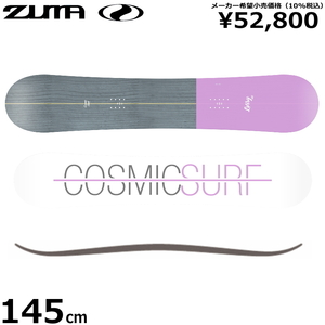 21-22 ZUMA LORRY BLACK 145cm ツマ ローリー 日本正規品 レディース ウーマンズ キャンバー スノーボード 板 板単体 2021-2022 型落ち