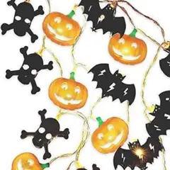 ハロウィン 飾り付け おしゃれ LED かぼちゃ　こうもり　電池式　パーティー