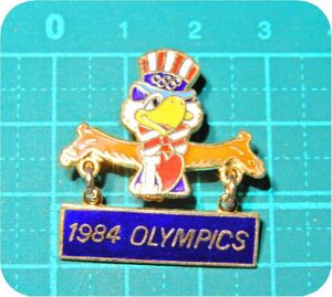 レア 1984年 アメリカ ロサンゼルスオリンピック 委員会 ロス五輪 記念章 マスコットキャラクター 鷲 イーグル サム 記章 バッジ メダル
