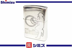 1円【ZIPPO】良品 ジッポ マルボロ カウボーイ 1999年製 Marlboro タバコ オイルライター 喫煙具 シルバーカラー◆質屋