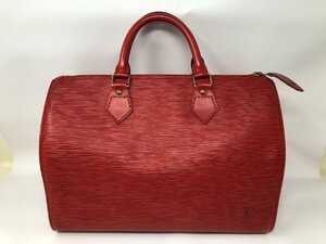 ◆LOUIS VUITTON ルイヴィトン M43007 エピ スピーディ30 ハンドバッグ ミニボストン カスティリアンレッド 中古◆11336★