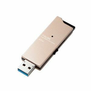 【新品】【5個セット】 エレコム USBメモリー/USB3.0対応/スライド式/高速/DAU/32GB/ゴールド MF-DAU3032GGDX5