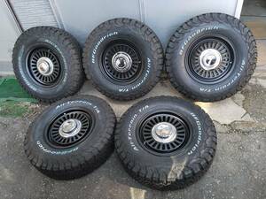 LT235/85R16　BF Goodrich グッドリッチ夏タイヤバリ山イボ付き6穴139.7CRIMSONアルミホイール5本ランクルプラドナロー美品きれい未使用