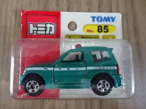 絶版 トミカ No.85 三菱 パジェロ 機動救助隊指揮車 警視庁 TOMICA MITSUBISHI Pajero 1/63 ミニカー ミニチュアカー Toy Car Miniature