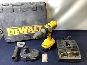 デウォルト DEWALT 充電式 ドリル ドライバー セット DW988-JP 充電器 工具 DIY 現状品　YA042402