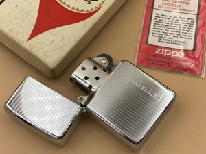 ジッポー Zippo ライター 未使用デッドストック 1977年 エンジンターン オリジナルボックス 箱 インストラクション