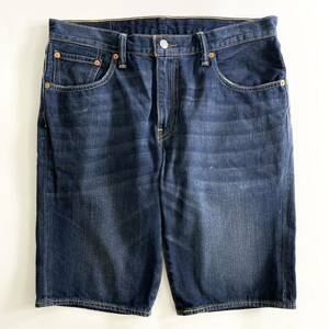 Bg27 levi strauss & co リーバイス ストラウス デニムハーフパンツ カジュアルパンツ ジーンズ ショートパンツ W34 レディース 女性用