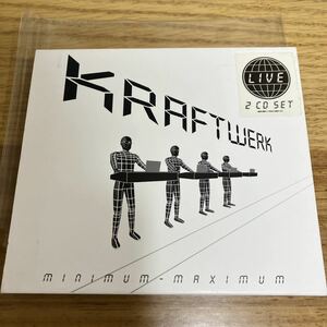 ２枚組 kraftwerk/minimum-maximum/LIVE.紙スリーブ仕様.ASTRALWERKS.2005.クラフトワーク.live盤.autobahn.名盤