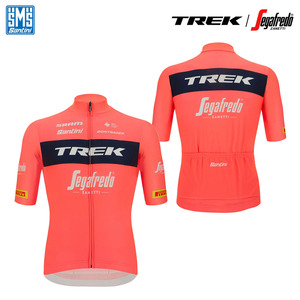 2022年 美品 定価1.4万 Santini サンティーニ TREK SEGAFREDO トレック セガフレード チーム 半袖 サイクル ジャージ サイズXL