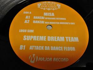 ◆TRANCE PARADISE - MISA / BANZAI . SUPREME DREAM TEAM / ATTACK DA DANCE FLOOR アナログ