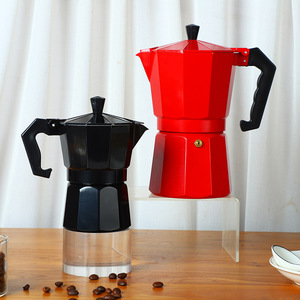お色選択可 アルミモカコーヒーポット イタリアコーヒーメーカー ポータブルコーヒーケトル キッチンツール エスプレッソポット