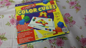ラーニング リソーシズ(Learning Resources) creative　color cube カラーキューブとパターンカードセット 七田チャイルド