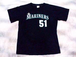 インポート中古◎MARINEERS ICHIRO Tシャツ（L）◎イチローマリナーズ鈴木一郎