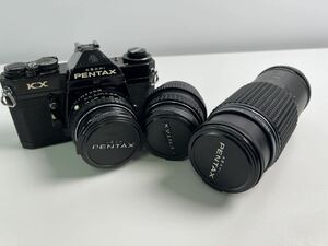 【5/5ES】PENTAX KX レンズ 1:4.5 80-200mm 1:1.7 50mm 1:2.8 28mm 動作未確認