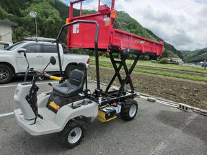 超美品！筑水キャニコム油圧リフトor油圧ダンプ運搬車箱型三方開・AWD小型特殊自走車普通免許対応車種