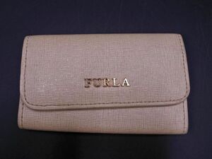 ネコポスOK FURLA フルラ 6連 キーケース ベージュ ■■ ☆ dlb9 レディース