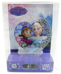 LEDフラッシュプレート アナと雪の女王 ディズニー クリスマス 置物 オブジェ