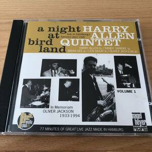【CD】ハリー・アレン・クインテット／A NIGHT AT BIRDLAND VOL.1