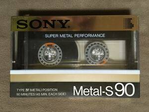 【 送料無料！・希少な1984年発売の90分テープ！・未開封品！】★SONY ソニー カセットテープ◇Metal-S 90◇メタルポジションTYPE Ⅳ★