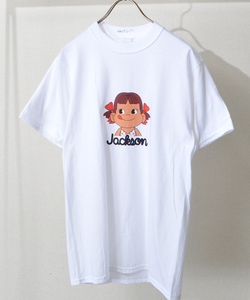 【JACKSON MATISSE ジャクソンマティス×不二家 ペコちゃん】TシャツM 限定コラボモデル 「Peckson Summer ver. Tee JM18SS073」