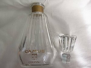 高級ブランデ－空瓶CAMUS　CONAC1863　※【バカラクリスタルデキャンタ】：サイズ高さキヤプ共255mm：キヤプに小さな汚れ有：割れ欠け無し