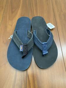 レインボーサンダル rainbowsandals ビームス beams ピルグリムサーフpilgrimsurf別注 ネイビー ブラック S カリフォルニア ビーサン USA