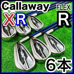 キャロウェイ XR メンズ ゴルフクラブ アイアンセット 6本 R 右　初心者　中級者　Callaway