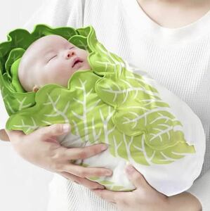 収納袋付き！おくるみ 新生児 野菜 ガーゼ 抱っこ布団 白菜おくるみ 授乳ケープ