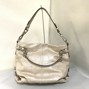 COACH 2WAYハンドバッグ F16908 レザー ピンクベージュ [jgg]