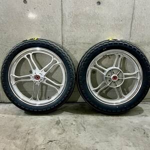 【売り切りセール】XJ400 バレル研磨 ポリッシュ ホイール前後セット タイヤ新品 TT100GP 当時物 XJ400D XJ550