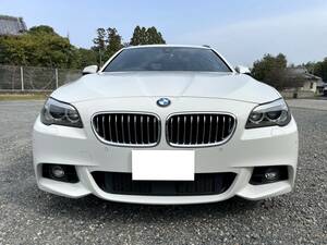 美車！H27BMW5シリーズ 523dツーリングMスポーツディーゼルターボ SR/革シート/ナビTV/安全装備充実/予備検付