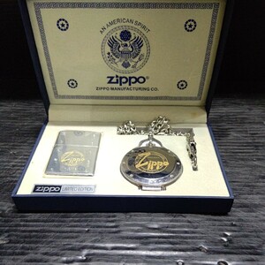 未使用！zippo AN AMERCAN SPIRIT クロノグラフ懐中時計付 ZIPPO