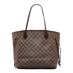 ルイ ヴィトン ダミエ ネヴァーフルMM トートバッグ ショルダーバッグ N41358 ブラウン PVC レザー レディース LOUIS VUITTON 【中古】