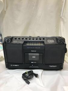 動作品National ナショナル STEREO MAC ST-5 2WAY 4スピーカーシステム ラジカセ RS-4250 昭和レトロ アンティーク ビンテージ　z120/10a