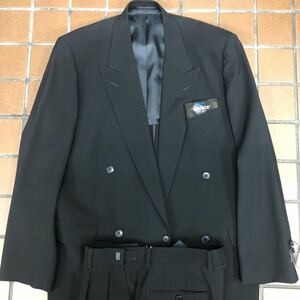 【価格破壊】/新品未使用/Kanebo EROICA/オーストリアメリノウール/礼服 ブラックスーツ ダブルフォーマル/ サイズA7/2タック/Super100’s