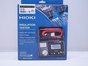 【未使用】 日置電機 HIOKI 絶縁抵抗計 IR4051-10