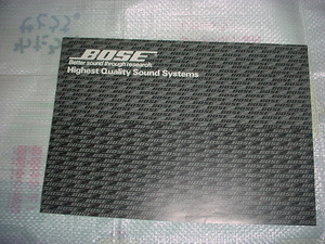 1987年　ＢＯＳＥ　スピーカーのカタログ