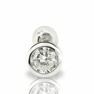 ピアス メンズ ダイヤモンド 片耳ピアス ホワイトゴールド ダイヤモンド 0.30ｃｔ 片側ピアスとして 18金ダイヤ ファーストピアス