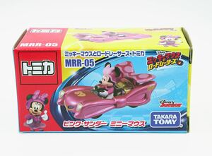 新品 ミッキーマウスとロードレーサーズ トミカ MRR-05 ピンク・サンダー ミニーマウス
