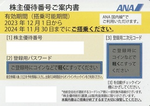 ANA　株主優待　1枚　50%OFF　送料無料　2024年11月30日まで