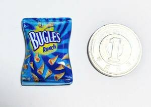 ミニチュア★お菓子★BUGLES Ranch★ポテトチップス★デザイン違いたくさんあります★リカちゃんやシルバニアに★ドールハウス★